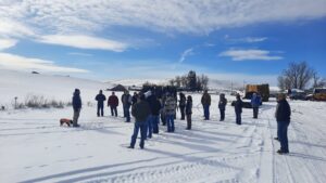 People in snow.