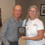 Tom Platt receiving Long-Haul Award.